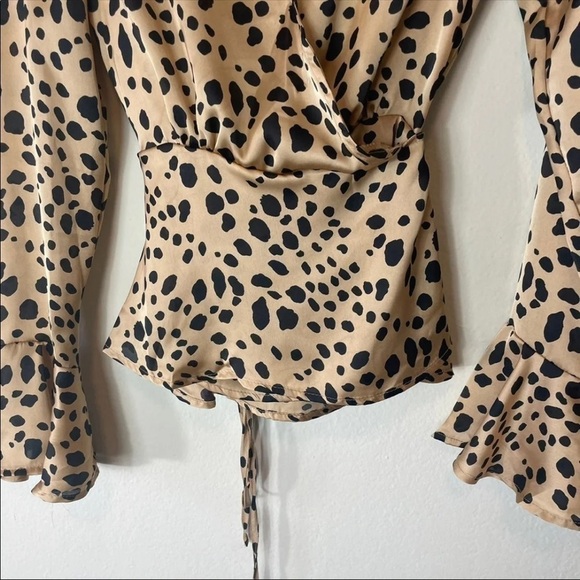 Hyfve cheetah wrap blouse - Picture 5 of 5